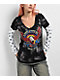 Affliction Eagle Clutch Black & White 2fer Thermal Long Sleeve T-Shirt - Thumbnail image 1 of 4
