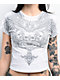 Affliction Elusive Afterlife White Crop T-Shirt - Thumbnail image 3 of 3