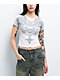 Affliction Elusive Afterlife White Crop T-Shirt - Thumbnail image 1 of 3