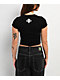 Affliction Empower Black Crop T-Shirt - Thumbnail image 2 of 3