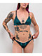 Affliction Eternal Throne Blue Triangle Bikini Top - Thumbnail image 4 of 5
