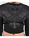 Affliction Ethereal Burial Black Thermal Long Sleeve Crop T-Shirt - Thumbnail image 2 of 3