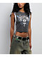 Affliction Flag Grey Lace Up Muscle Tank Top - Thumbnail image 2 of 4