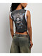 Affliction Flag Grey Lace Up Muscle Tank Top - Thumbnail image 1 of 4