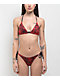 Affliction Flaming Dragon Red Triangle Bikini Top - Thumbnail image 4 of 4