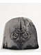 Affliction Fleur-De-Lis Grey Reversible Skully Beanie - Thumbnail image 1 of 3
