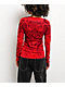 Affliction Fleuresque Red Wash Thermal Long Sleeve T-Shirt - Thumbnail image 2 of 8