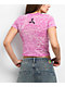Affliction Forgotten Pink Burnout Crop T-Shirt - Thumbnail image 2 of 4
