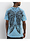Affliction Ice Blade Blue T-Shirt - Thumbnail image 1 of 9