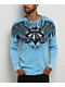 Affliction Ice Blade Blue Thermal Long Sleeve T-Shirt - Thumbnail image 1 of 4