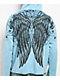 Affliction Ice Blade Blue Wash Hoodie - Thumbnail image 3 of 6