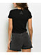 Affliction Inner Abyss Black Crop T-Shirt - Thumbnail image 2 of 3