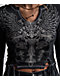 Affliction Iron Soul Notch Black Wash Thermal Long Sleeve Crop T-Shirt - Thumbnail image 3 of 6