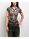 Affliction Isabella Black Burnout T-Shirt - Thumbnail image 1 of 5