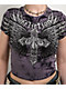 Affliction Jovial Purple Tie Dye Crop T-Shirt - Thumbnail image 3 of 6