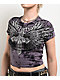 Affliction Jovial Purple Tie Dye Crop T-Shirt - Thumbnail image 6 of 6