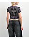 Affliction Jovial Purple Tie Dye Crop T-Shirt - Thumbnail image 2 of 6