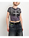 Affliction Jovial Purple Tie Dye Crop T-Shirt - Thumbnail image 1 of 6