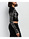 Affliction Jump Black 2Fer Long Sleeve Crop T-Shirt - Thumbnail image 4 of 5