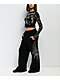 Affliction Jump Black 2Fer Long Sleeve Crop T-Shirt - Thumbnail image 5 of 5