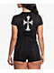 Affliction Jump Black Crop T-Shirt - Thumbnail image 2 of 2