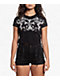 Affliction Jump Black Crop T-Shirt - Thumbnail image 1 of 2