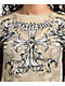 Affliction Jump Brown 2fer Long Sleeve Crop T-Shirt - Thumbnail image 3 of 4