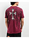 Affliction Jump Burgundy T-Shirt - Thumbnail image 2 of 3