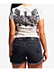 Affliction Keep The Faith White Crop T-Shirt - Thumbnail image 2 of 4