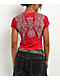 Affliction Kingdom Red Crop T-Shirt - Thumbnail image 2 of 4