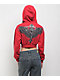 Affliction Lifeless Red Crop Zip Hoodie - Thumbnail image 3 of 5