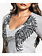 Affliction Medallion Grey V-Neck T-Shirt - Thumbnail image 3 of 3