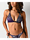 Affliction Medallion Purple Triangle Bikini Top - Thumbnail image 1 of 5