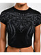 Affliction Mercenary Black Crop T-Shirt - Thumbnail image 3 of 3