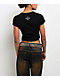 Affliction Mercenary Black Crop T-Shirt - Thumbnail image 2 of 3