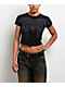 Affliction Mercenary Black Crop T-Shirt - Thumbnail image 1 of 3