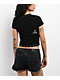 Affliction Mortal Veil Black Crop T-Shirt - Thumbnail image 2 of 3