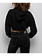 Affliction Mortal Veil Black Wash Crop Hoodie - Thumbnail image 2 of 4