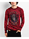 Affliction Native Auto Reversible Red & Black Wash Thermal Long Sleeve T-Shirt - Thumbnail image 3 of 8