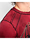 Affliction Native Auto Reversible Red & Black Wash Thermal Long Sleeve T-Shirt - Thumbnail image 5 of 8