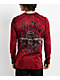 Affliction Native Auto Reversible Red & Black Wash Thermal Long Sleeve T-Shirt - Thumbnail image 2 of 8