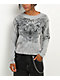 Affliction Omen Grey Tie Dye Long Sleeve T-Shirt - Thumbnail image 1 of 5