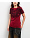 Affliction Pale Sorrow Red Crop T-Shirt - Thumbnail image 1 of 4