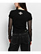 Affliction Primal Black 2Fer Crop Long Sleeve T-Shirt - Thumbnail image 2 of 4
