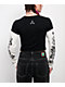 Affliction Requiem Frost Black & White 2fer Long Sleeve Crop T-Shirt - Thumbnail image 2 of 4