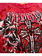 Affliction Rival Chaos Tie Front Red Wash Crop Tank Top - Thumbnail image 4 of 4