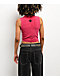 Affliction Rival Chaos Tie Front Red Wash Crop Tank Top - Thumbnail image 2 of 3