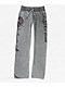Affliction Roses Black Wash Wide Leg Sweatpants - Thumbnail image 1 of 4