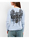 Affliction Secret Garden Light Blue Wash Thermal Long Sleeve T-Shirt - Thumbnail image 2 of 3