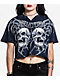Affliction Shred Fest Black Wash Crop T-Shirt - Thumbnail image 3 of 5